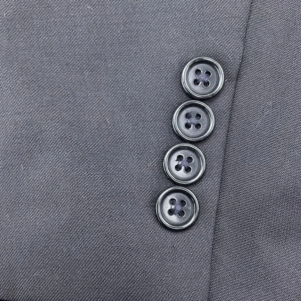 Canali Blazer Men 42  Black AL Pure Wool Classic‎ Career Jacket Italy VTG